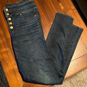 Like new high rise super skinny jeans